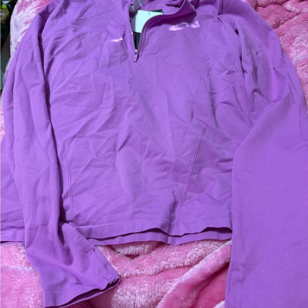 Purple Quarter-Zip Pullover